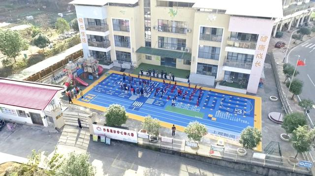 高砂中心幼儿园操场航拍（陈庄敬 摄）