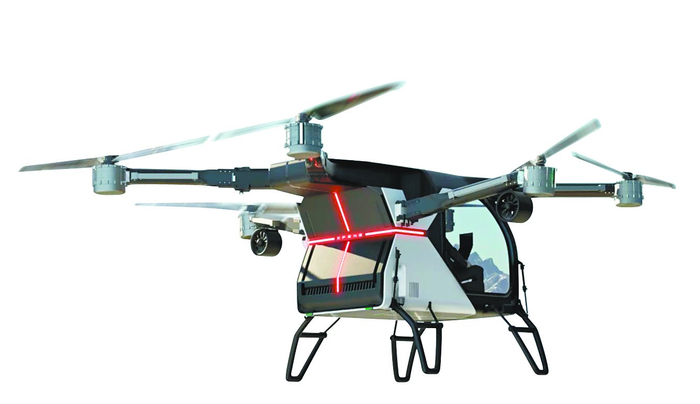 小鹏汇天分体式飞行汽车飞行示意图