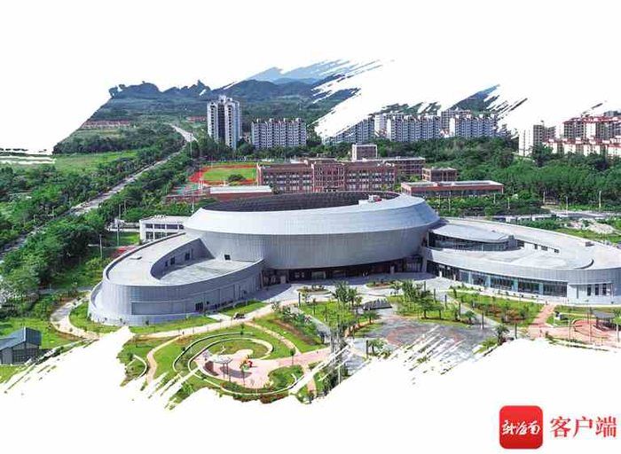 俯瞰乐东文化中心。记者 王程龙 摄