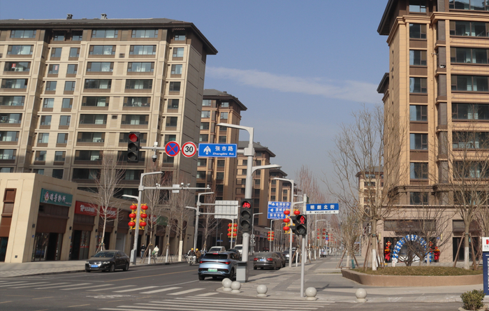 容东安置区街道实拍