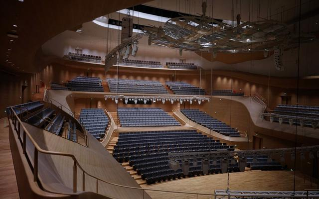 北京艺术中心，装潢雅致的音乐厅。新京报记者 薛珺 摄