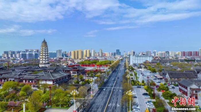 图为河北省定州市古城区。白永民 摄