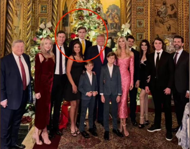 ▲梅拉尼娅缺席特朗普家族合照