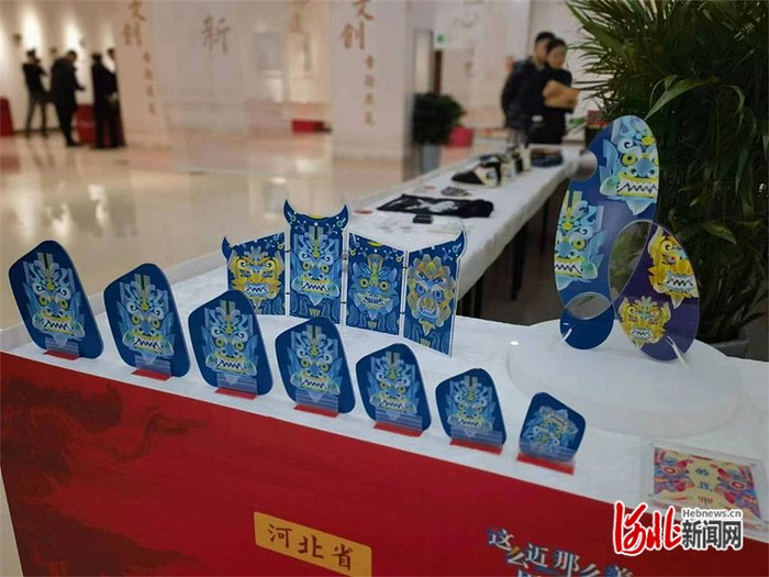 12月25日，河北省非遗文创专题展览在石家庄开展。图为展览现场。河北省群众艺术馆（河北省非物质文化遗产保护中心）供图