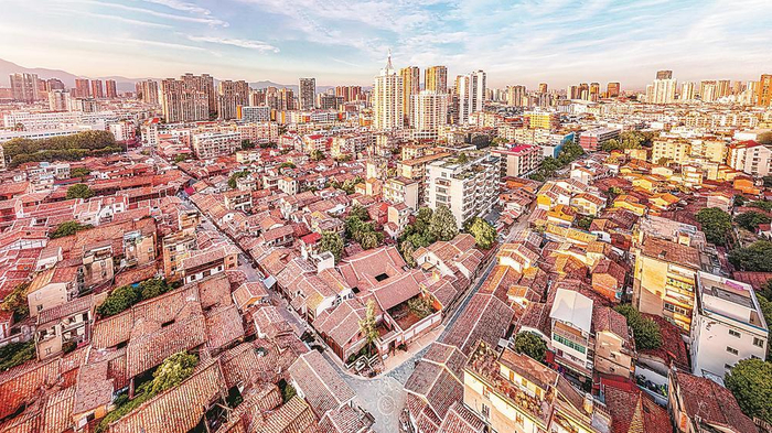 兴化府历史文化街区航拍。      陈晓威 摄