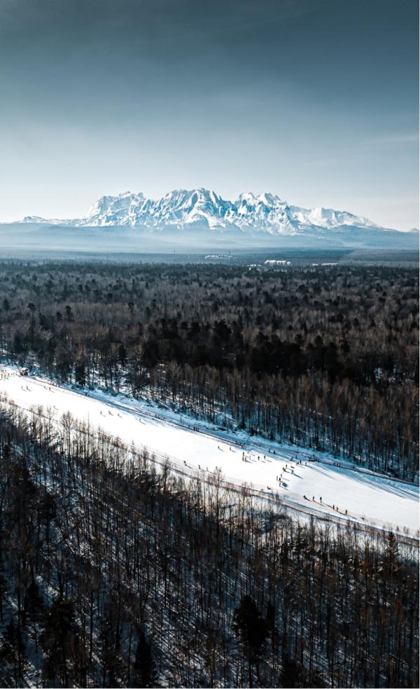 长白山雪景手机壁纸图片