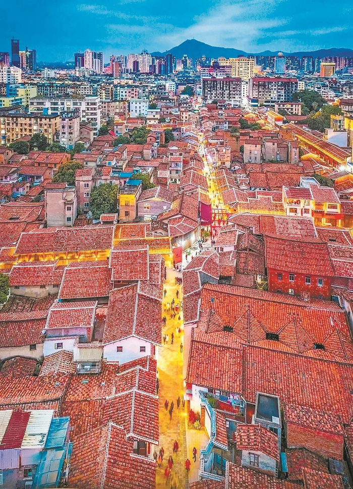 兴化府历史文化街区航拍。  （资料图片）