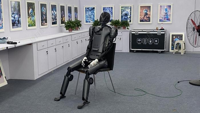 科大讯飞人形机器人 图片来源：每经记者 张宝莲 摄