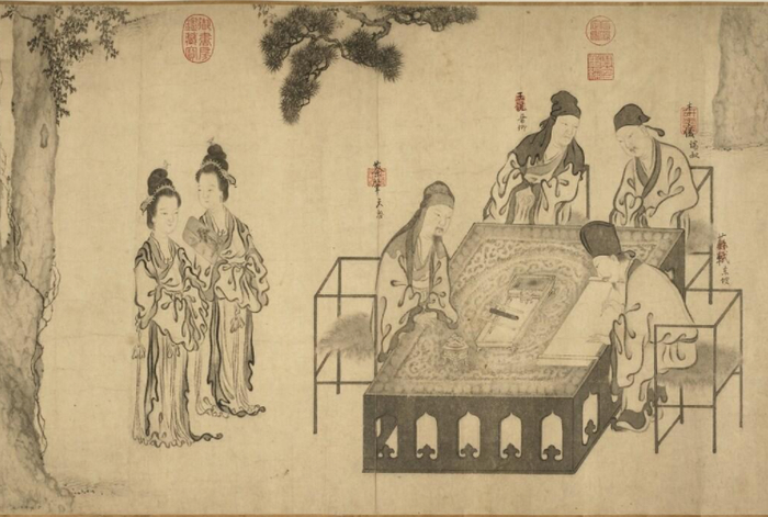 ▲一千年前的苏轼、苏澈焚香雅集