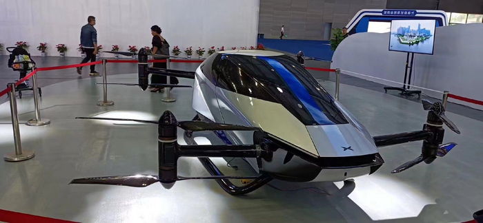     小鹏推出的飞行汽车（摄影：肖伟）