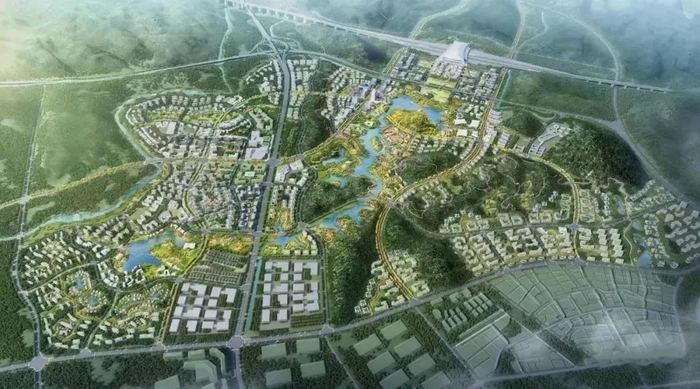 宜昌高铁新城整体效果图