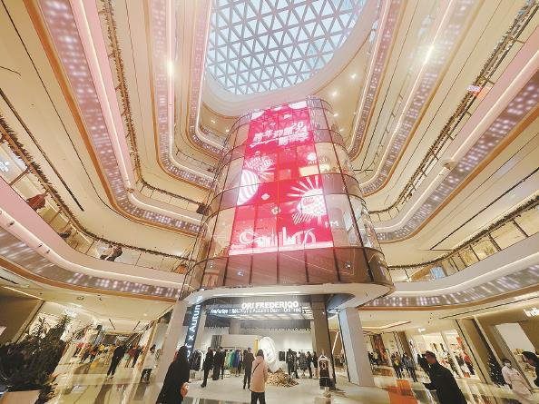             普陀真如环宇城开启迎新跨年购物季 本报记者  刘歆  摄          