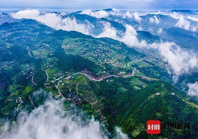 航拍栖贤街道自然风光（资料图）