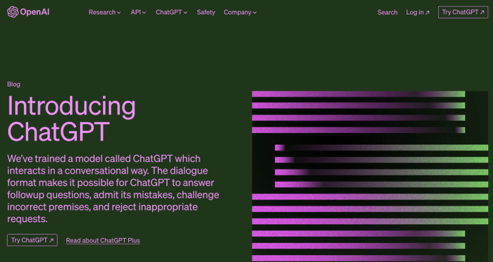 OpenAI官网截图