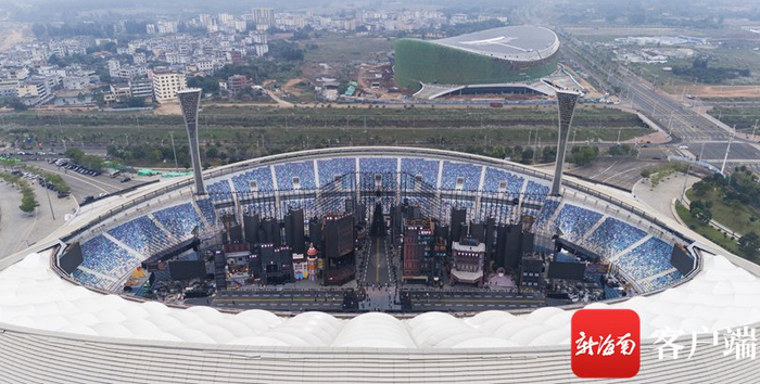 湖南卫视跨年12月31日将在海口五源河举行。记者 李昊 摄