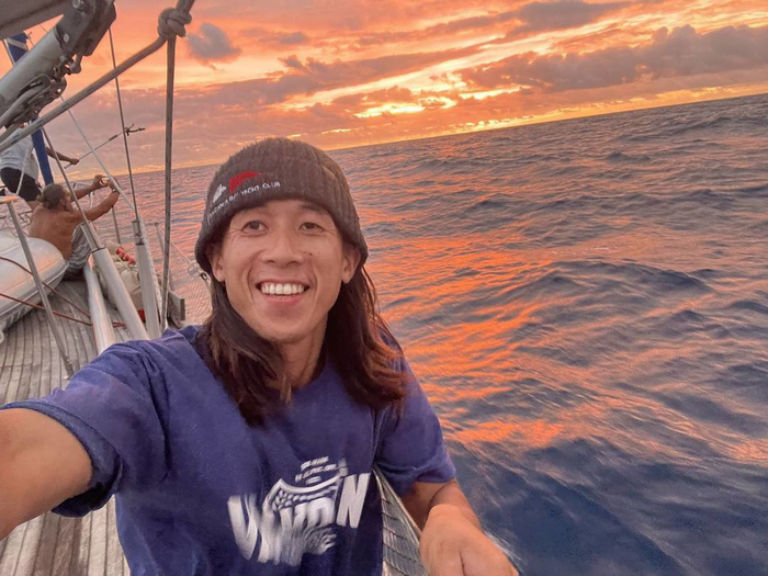 在大海上看见晚霞