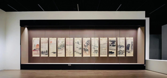 齐白石《四季山水屏》