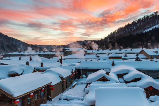 ▲黑龙江牡丹江雪乡风光 据图虫创意