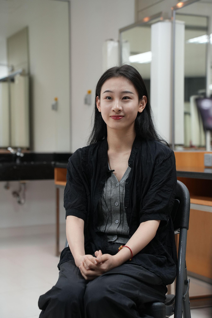 许天慧在舞剧《咏春》中饰演“永成”（记者 王婉冰 摄）