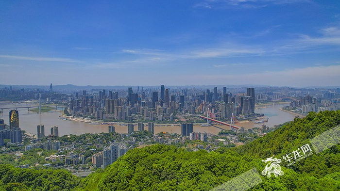 远眺渝中半岛。 华龙网首席记者 李文科 摄