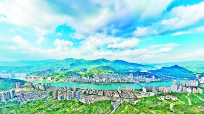 俯瞰浙江省丽水市青田县.资料图片