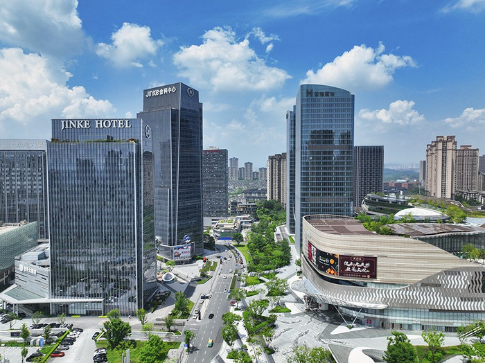 两江新区商圈。通讯员 王加喜 摄