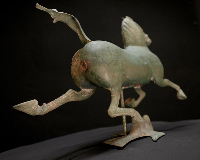 铜奔马（2023年10月27日摄）。新华社记者 王毓国 摄