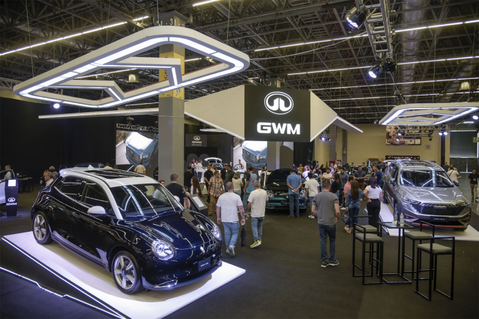 长城汽车参加海外国际车展。 长城汽车供图 华龙网发