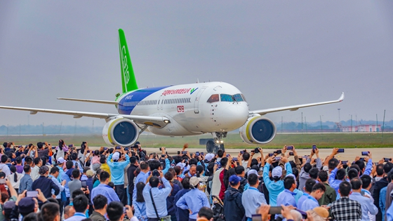 C919大飞机  图片来源：中国商飞网站
