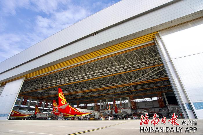 海南自贸港一站式飞机维修产业基地定检机库已完成1130余单维修项目_ 