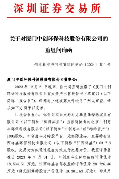 ▲深交所问询函截图