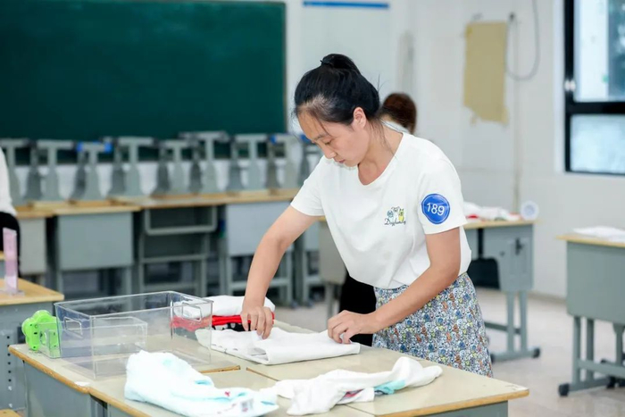 第十一届“吴江技能状元”大赛整理收纳师比赛现场。（受访单位供图）