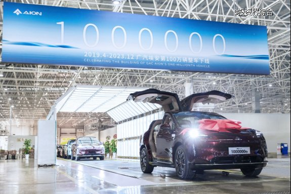 图说：广汽埃安迎来100万辆下线