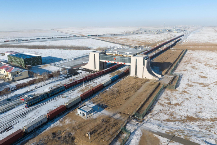 天津口岸2024年发运中欧（中亚）班列超600列