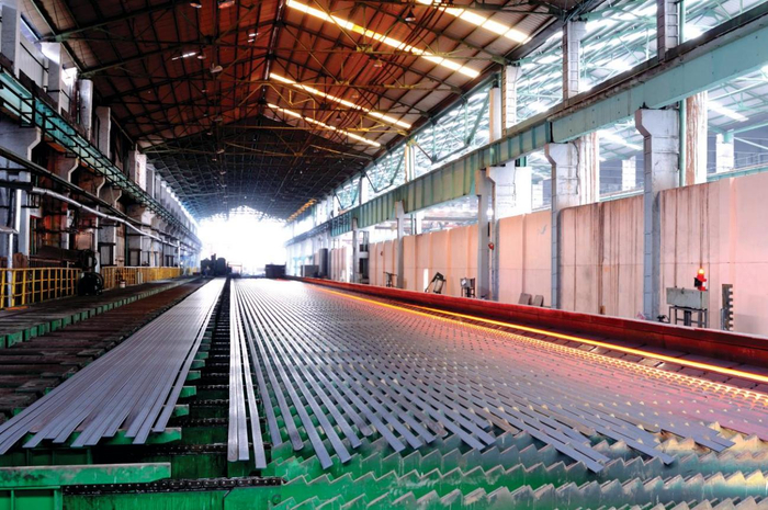     方大特钢弹簧扁钢生产线