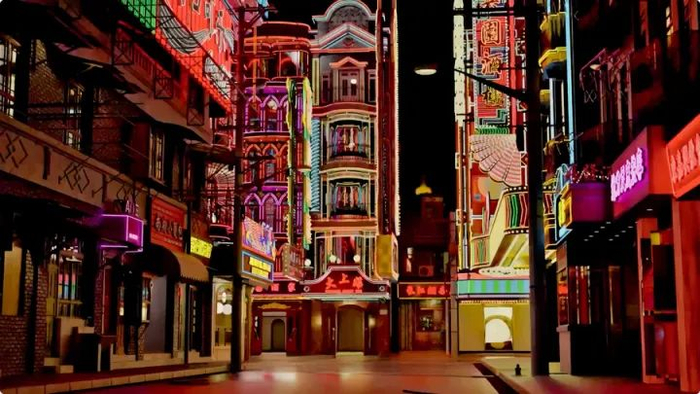 《繁花》拍摄地：上影集团上海影视乐园 黄河路（图源：上观新闻）