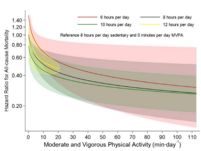 图4 MVPA 与死亡风险的关联分析