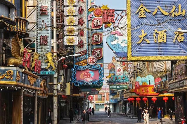 电视剧《繁花》复刻的“黄河路”。赖鑫琳摄