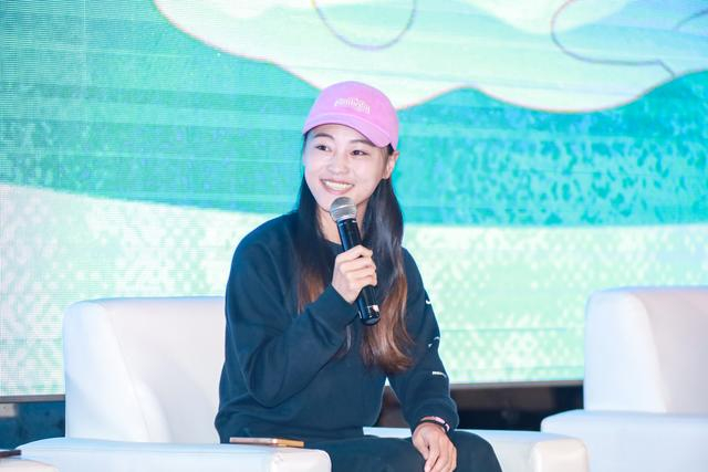 1月9日的主题沙龙活动，赛事冠军殷晓雨分享参赛经历。  主办方供图