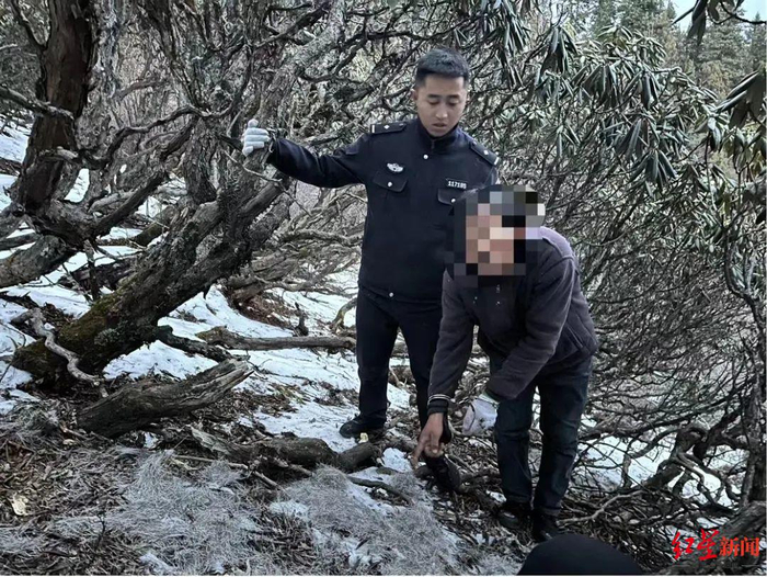 ▲犯罪嫌疑人指认现场