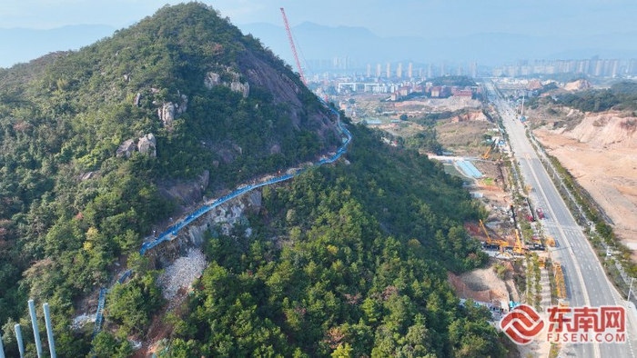 宁德市郊野公园项目建设现场。褚子强 摄