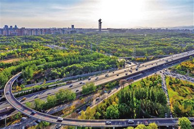 朝阳区织密路网畅通“血脉”。朝阳区融媒体中心供图