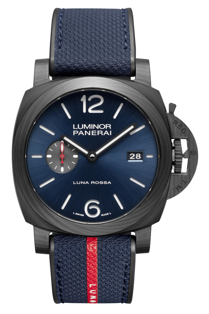 沛纳海全新Luminor庐米诺系列Luna Rossa Carbotech™碳纤维腕表