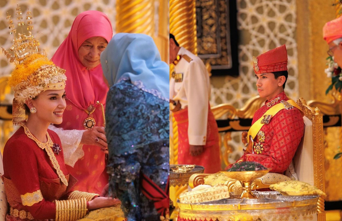 ▲婚礼前一天（10日）相关仪式的照片