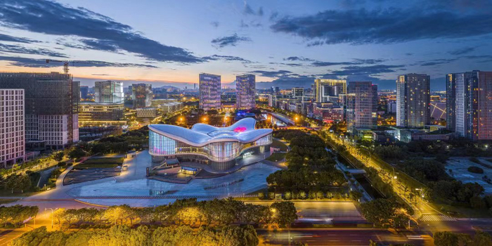 江苏无锡新吴区城市面貌。 