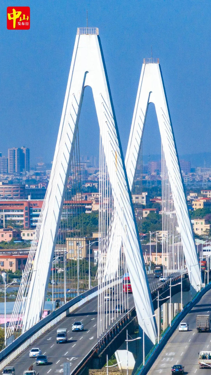 港口大南沙大桥，每日川流不息。