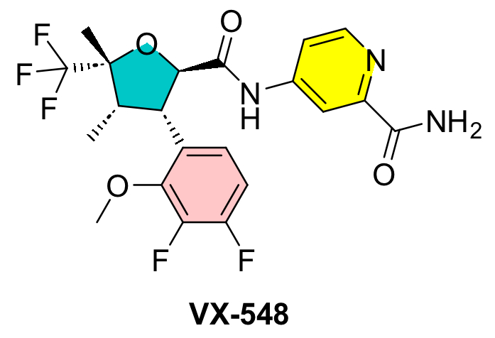 图1. VX-548化学结构