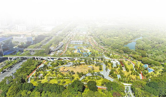 日前，笔架山体育公园南区正式开园，室外智能健身房也面向市民免费开放。