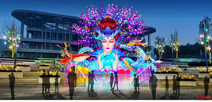 ▲德阳灯会灯组