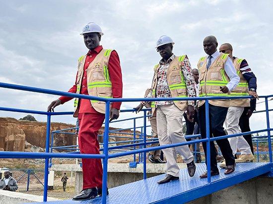 肯尼亚总统高度评价公司承建的欧卡娄污水系统施工工程